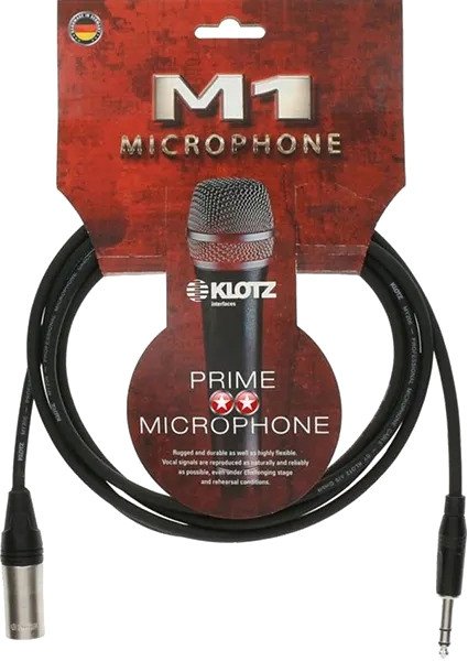 

Кабель Klotz M1MS1K0100 XLR - 6.3 мм (1 м, черный)