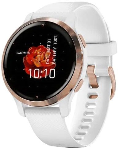 

Умные часы Garmin Venu 2S (розовое золото/белый)