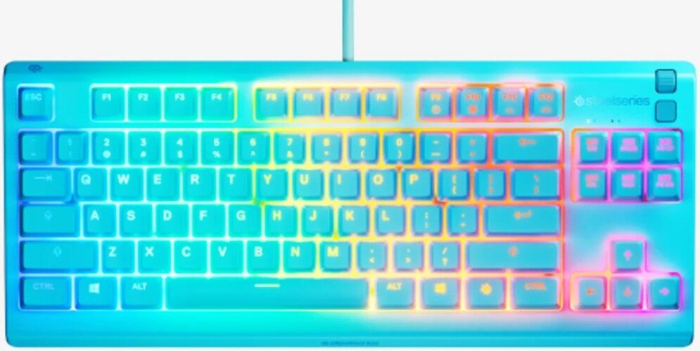 

Клавиатура SteelSeries Apex 3 TKL (голубой, нет кириллицы)