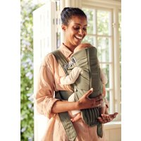 Рюкзак-переноска BabyBjorn Mini Cotton 0210.40 (woven dark green)
