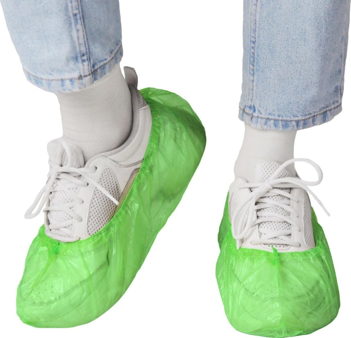 

Бахилы EleGreen Экстра Плюс с двойной резинкой (100 шт, зеленый)