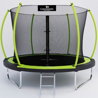 Батут Calviano Inside Master Green 312 см - 10ft (внутренняя сетка, с лестницей)