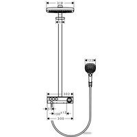 Душевая система  Hansgrohe Raindance Select E 300 3jet Showerpipe [27127000]