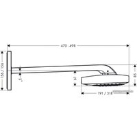 Верхний душ Hansgrohe Raindance Select E300 3jet [26468400]