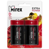 Батарейка Mirex Extra Power D 2 шт 23702-ER20-E2