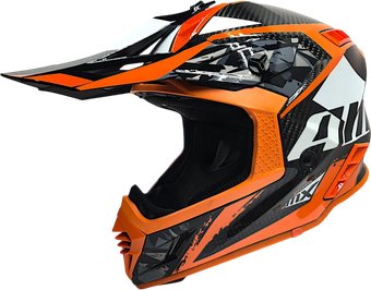 Мотошлем AIM RH855 Carbon Terrain RH855T-DBO-M (M, черный/оранжевый)
