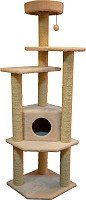 Комплекс Cat House Торнадо сизаль (бежевый)