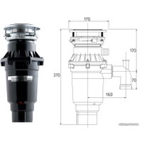 Измельчитель пищевых отходов Bone Crusher BC 810-SL