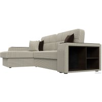 Угловой диван Лига диванов Брюссель левый 110659L (рогожка корфу 02)