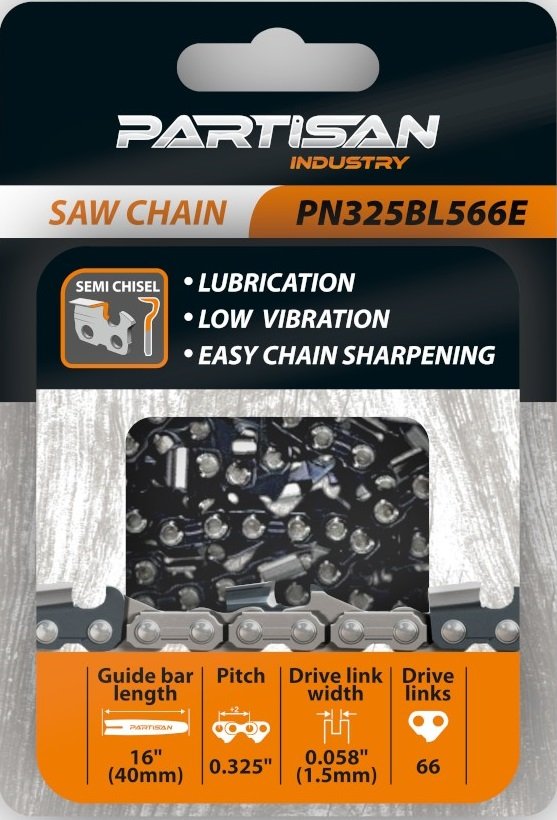 

Цепь для пилы Partisan PN325BL566E