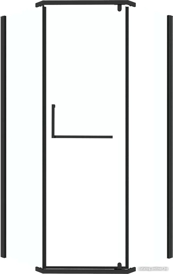 Душевой уголок Grossman Pragma 90x90x195 302.K33.03.9090.21.00 (черный матовый/прозрачное стекло)
