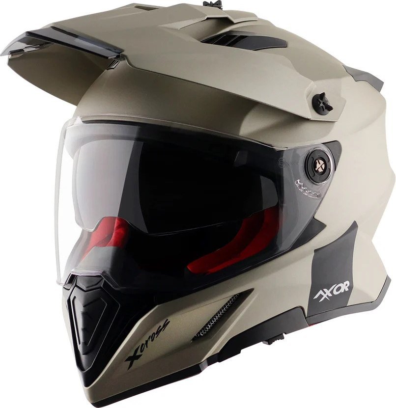 

Мотошлем Axor X-Cross Dual Visor NR pm0258165664 (M, никель)