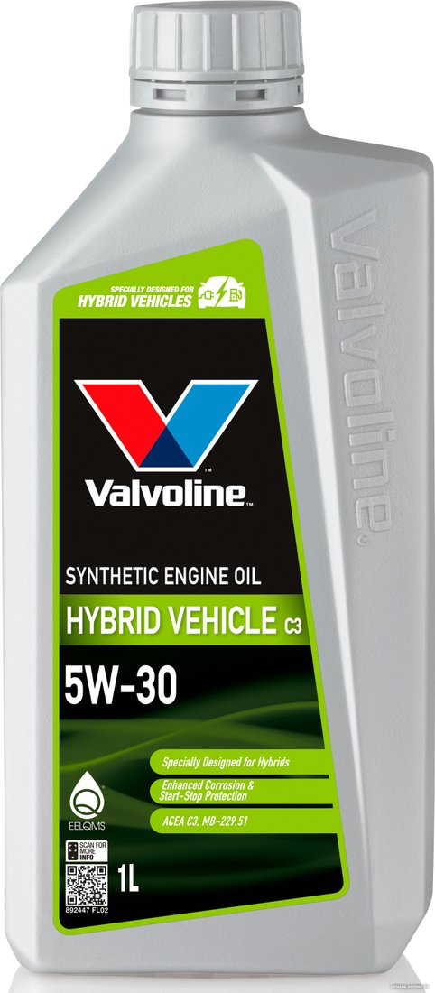 Моторное масло Valvoline Hybrid Vehicle C3 5W-30 1л