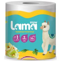 Бумажные полотенца Snow Lama 2-слойные (1 шт)