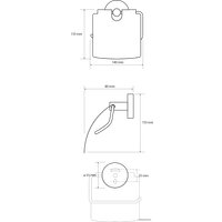 Держатель для туалетной бумаги Bemeta White 104112014