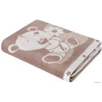 Полотенце Нордтекс Облачко Дружба мишек МХ42 100x100 (бежевый тауп/белый)