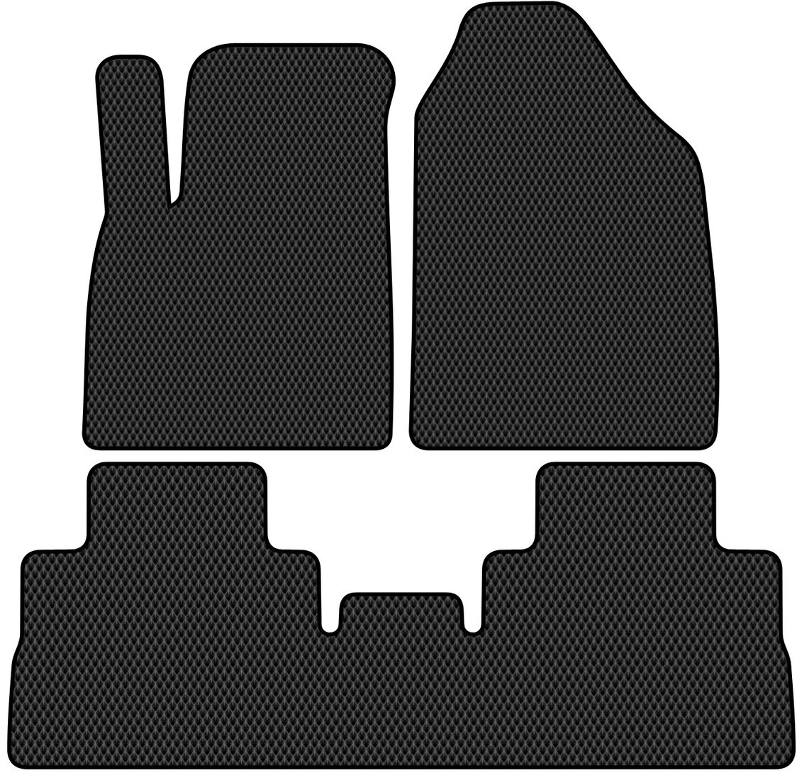 

Комплект ковриков для авто Alicosta Jetour Dashing I (suv / suv) 2022 - Н.В. (черный, ромб)