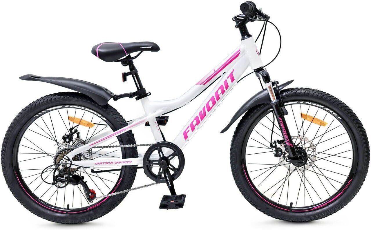 

Детский велосипед Favorit Matrix-22MDS 2025 (11, белый/розовый)