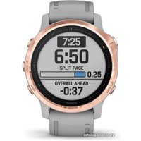 Умные часы Garmin Fenix 6s Sapphire (розовое золото/серый)