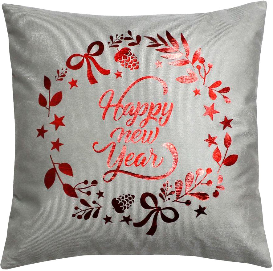 

Чехол на подушку Matex Xmas. Garland 42-235 (светло-серый/красный/бежевый)