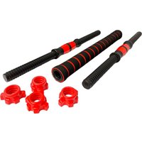 Набор гантелей с соединительным грифом  AMETIST композитные 20 кг