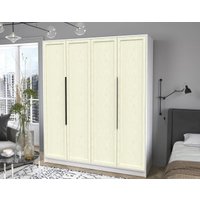 Шкаф распашной Интерлиния Концепт Тренд КТ-Ш4 (белый платинум/дуб снежный)