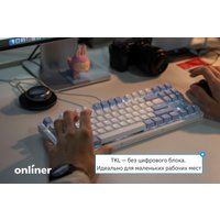 Клавиатура Red Square Alumix TKL SE Cloudy (g3ms Sapphire)