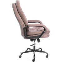 Офисное кресло TetChair Comfort Lux (22) metalBL (ткань, светло-коричневый, KUB 03)