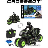 Мотоцикл Crossbot Трюковой 870602 (черный/зеленый)