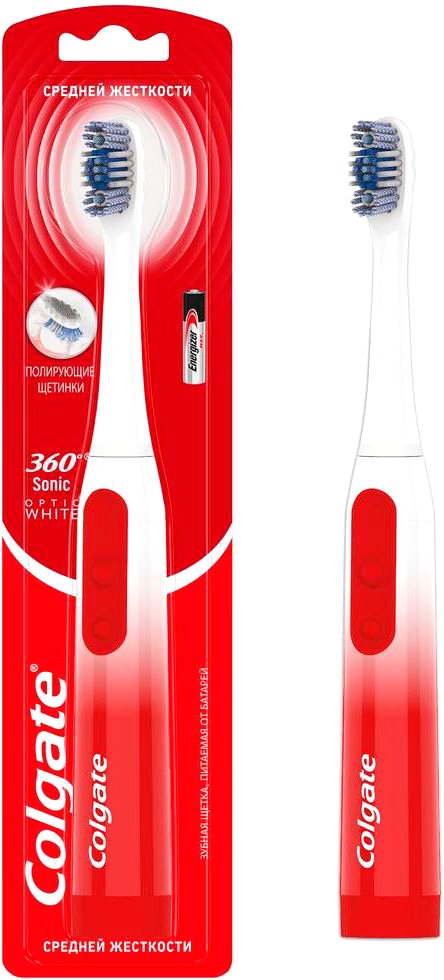 

Электрическая зубная щетка Colgate 360 Sonic (optic white)