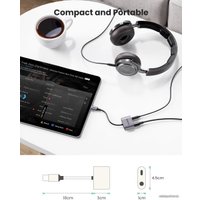 Адаптер Ugreen CM231 60164 USB Type-C - USB Type-C, 3.5 мм