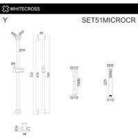 Душевой гарнитур  Whitecross SET51MICROCR (хром)