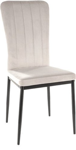 Стул Signal Vigo Velvet (bluvel 03 светло-серый/черный)