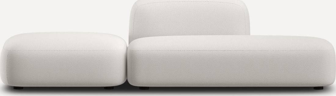 

Модульный диван Divan Риббл-1 Bucle White 221059 (бежевый)