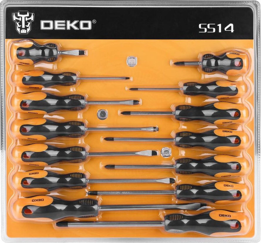 

Набор отверток Deko SS14 (14 предметов)
