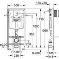 Унитаз подвесной AM.PM Sunny Flashclean C85C1701SC + GROHE Rapid SL 38772001