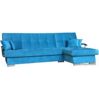 Угловой диван Асмана Марсель левый (хром/ловели 22)