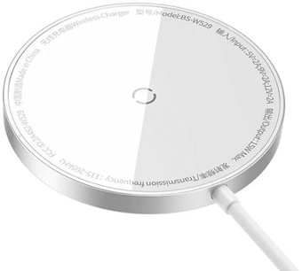 Baseus Simple Mini3 Magnetic Wireless Charger 15W CCJJ040012 (белый)