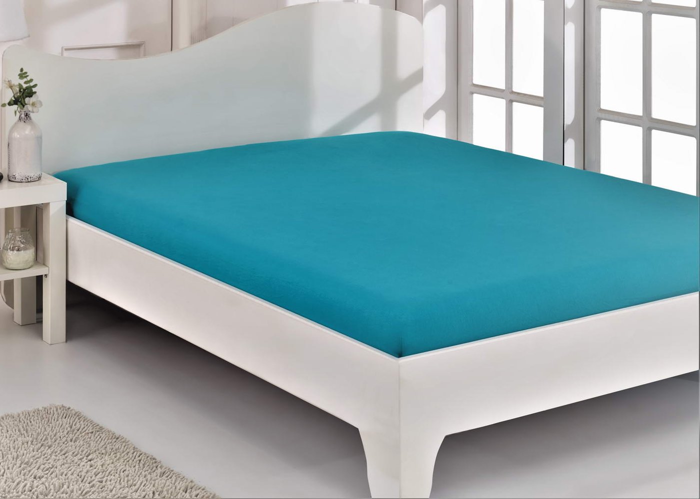 

Постельное белье Sofi De MarkO 180х200х30 S.145бир (бирюзовый)