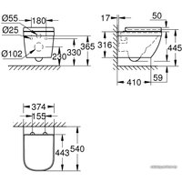 Унитаз подвесной Grohe Euro 39554000