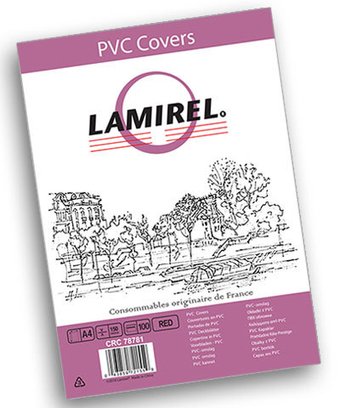 Lamirel Transparent А4 150 мкм 100 шт LA-78781 (красный)