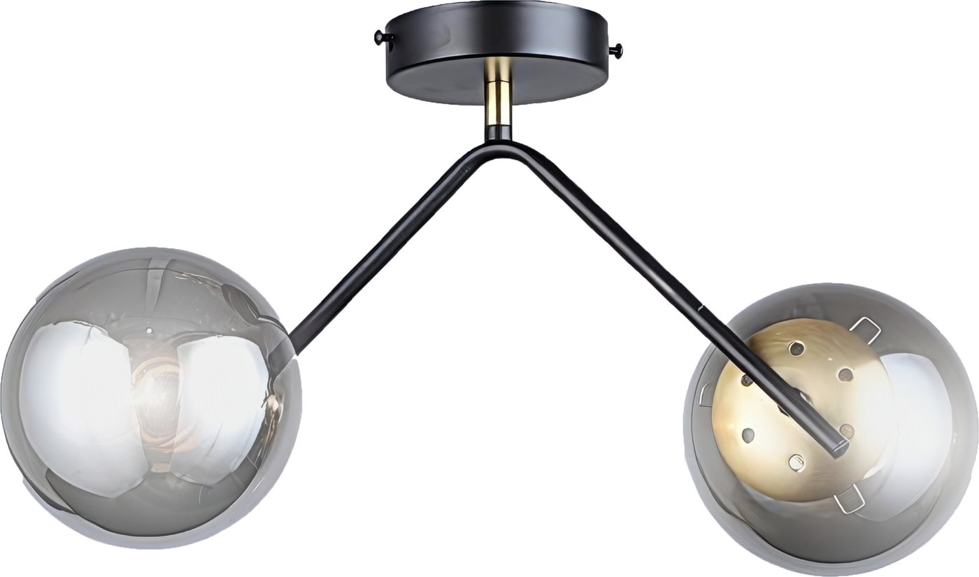 

Припотолочная люстра Aitin Pro НПБ 02-2x60-102 N36378/2 (черный/бронза)