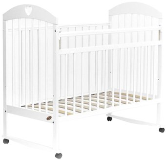 Классическая детская кроватка Bambini М 01.10.18 (белый)