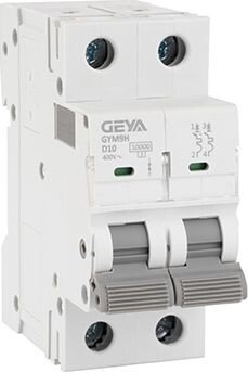 

Выключатель автоматический GEYA GYM9H-2P-10D 2P 10A D 10kA 2M GYM9H2P10D