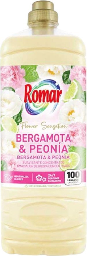 Кондиционер для белья Romar Flower Sensation Бергамот и пион (2л)