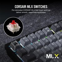 Клавиатура Corsair K65 Plus Wireless (темно-серый, Corsair MLX Red, нет кириллицы)