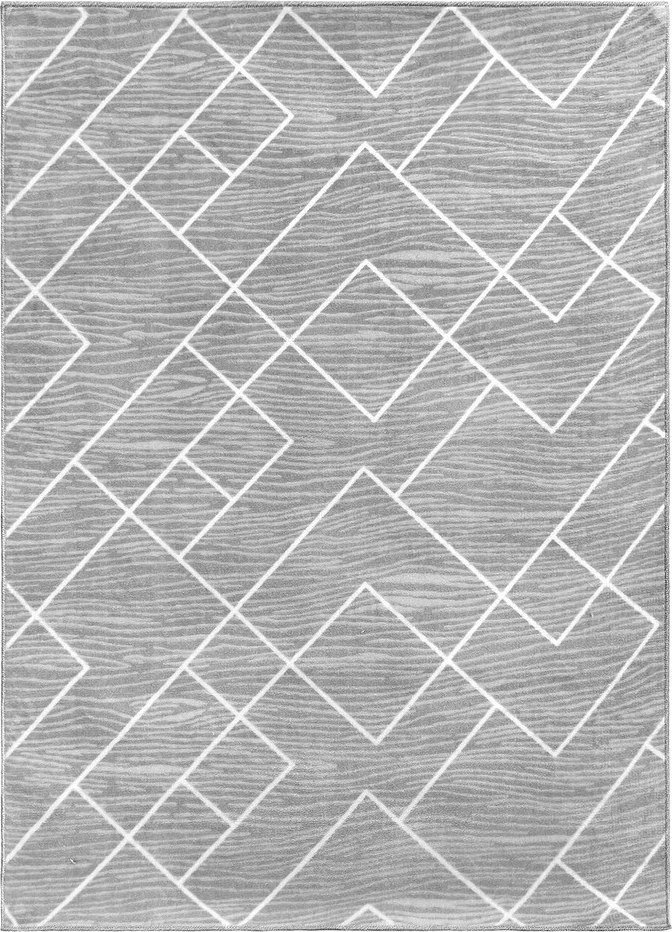 Ковер для жилой комнаты Plato Hali Soft 3084-GREY-WHITE (0.5x0.8)