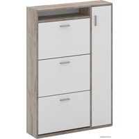 Тумба для обуви Империал Толедо-2 (дуб крафт серый/белый)