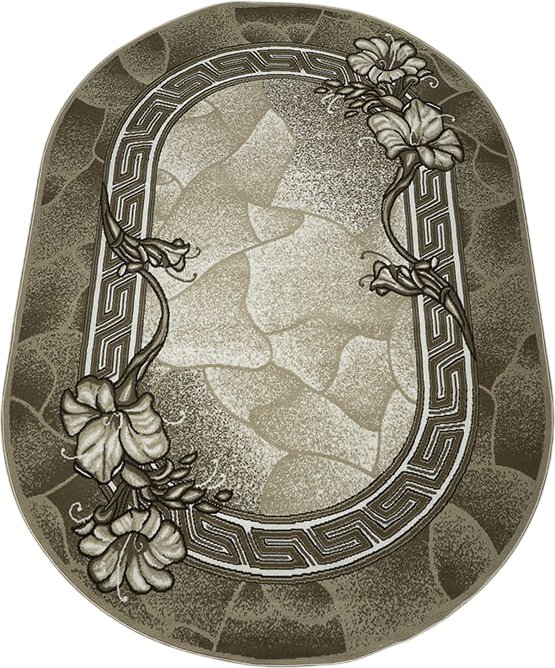 

Ковер для жилой комнаты БелКа Лайла де Люкс 15805 10822 Овал (2.4х4)