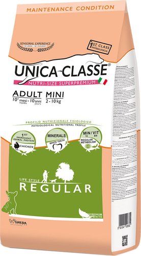 Сухой корм для собак Unica Classe Maintenance Condition Adult Mini Regular Chicken 7.5 кг